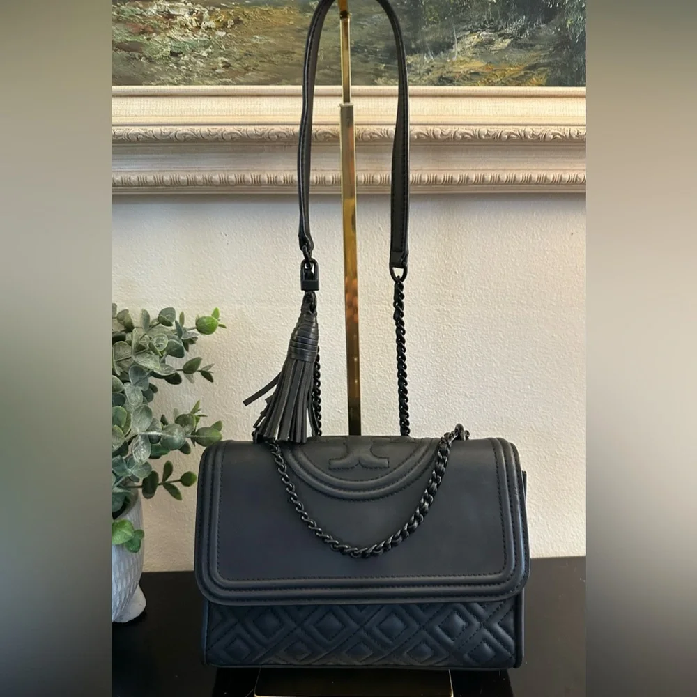 Tory Burch Fleming Matte Convertible Shoulder Bag - Picture 1 of 13